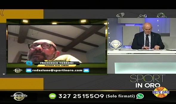 Favl Cimini, il Patron Torroni a Sport In Oro: “Non bisogna pensare solo al proprio orticello, siamo tutti nella stessa barca”