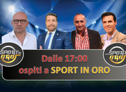 Sport in Oro, poker d’assi per la 15^: ospiti Torroni, Aiello, Gaglio e Cotroneo