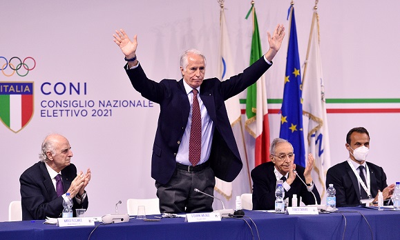 Giovanni Malagò rieletto alla guida del CONI per il quadriennio 2021-2024. Vice Presidenti Silvia Salis (vicario) e Claudia Giordani
