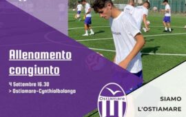 Ostiamare, domani alle 16:30 allenamento congiunto a porte chiuse con la Cynthialbalonga