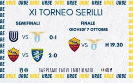 XI Torneo Elio Serilli, derby in finale: giovedì alle 19:30 sarà Lazio – Roma