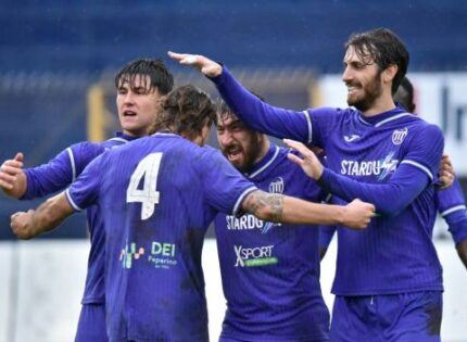 Serie D, i risultati della ventiduesima giornata dei gironi E, F, G
