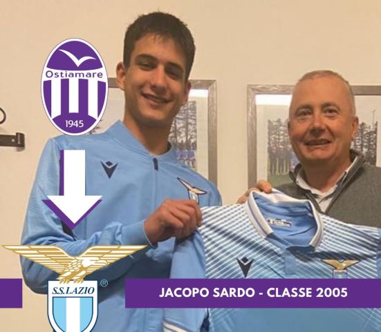 Ostiamare, il classe 2005 Jacopo Sardo approda alla Lazio