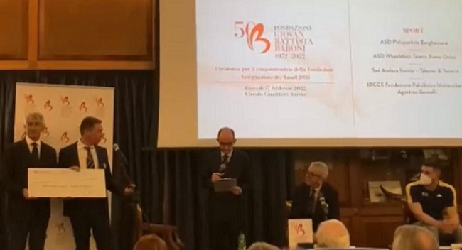 FONDAZIONE BARONI PREMIA “TALENTO & TENACIA” PER IL PROGETTO “CALCIO INTEGRATO”