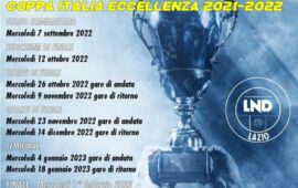 Coppa Italia di Eccellenza, ufficializzate le date: La finale mercoledì 1 febbraio