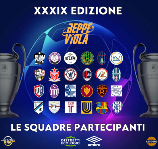 XXXIX Torneo Beppe Viola, ufficiali le 24 squadre partecipanti