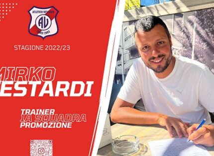 Atletico Vescovio, panchina della prima squadra affidata a Mirko Testardi. Leonardo Camilli guiderà l’Under 19