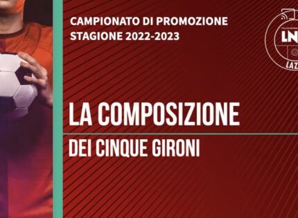 Promozione 2022/2023, ecco i 5 Gironi