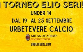 XII Torneo Elio Serilli, dal 18 al 25 settembre al campo Urbetevere