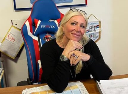 Ladispoli, la Presidentessa Fioravanti: “Avanti così, contenta del cambio di mentalità. Mercoledì per la Coppa Italia tutti allo Stadio!”