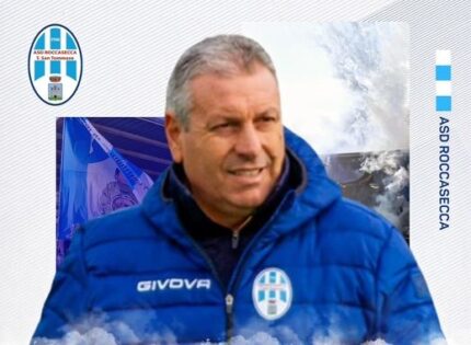 Dopo 4 anni mister Sandro Grossi lascia il Roccasecca: “Una storia bellissima che non conoscerà mai fine”