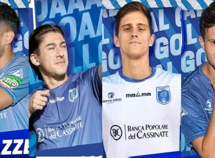 Cassino, 4 conferme importanti per mister Carcione: Lazazzera, Magliocchetti, Abreu e Mele ancora bianco azzurri