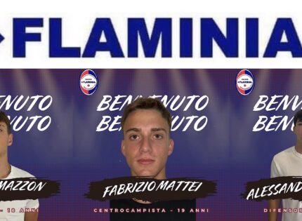 Tris di nuovi acquisti per la Flaminia: arrivano Mazzon, Mattei e Mariani