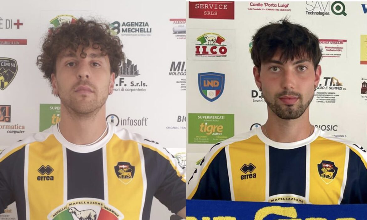 FC Viterbo, altri due arrivi per mister Puccica: Giordano e Reinkardt