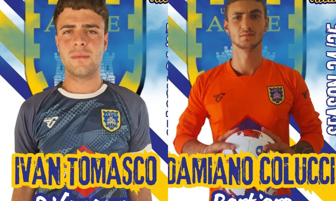 Doppio innesto classe 2005 per l’Arce, il difensore Tomasco e il portiere Colucci