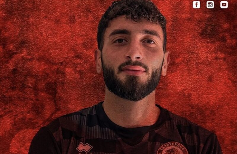 Il classe 2000 Lorenzo Manni a difesa della porta del Trastevere