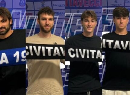 Civitavecchia, ufficializzati 4 acquisti: Calisse, De Goicoechea, Bianchi e Giustini sono nerazzurri