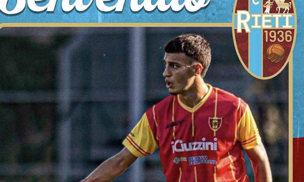 Rieti, ufficiale il terzino sinistro classe 2003 Valerio Marinacci