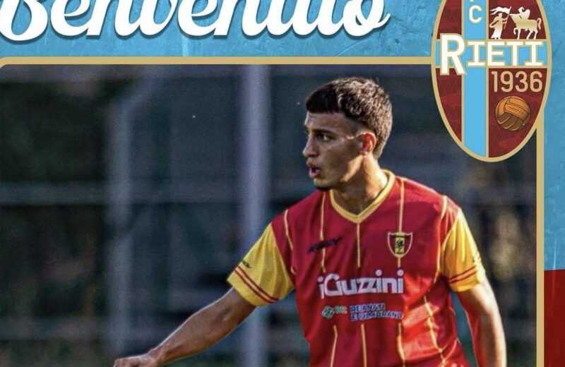 Rieti, ufficiale il terzino sinistro classe 2003 Valerio Marinacci
