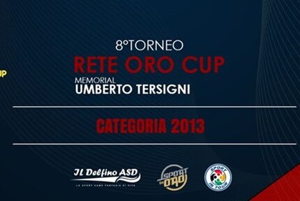 VIII Rete Oro Cup-Memorial Umberto Tersigni categoria 2013, domani parte la kermesse con 36 squadre e 6 centri sportivi coinvolti