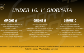 Under 16: tutti gli scontri della prima giornata di campionato