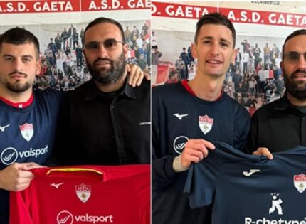 Due rinforzi per la difesa del Gaeta, presi il classe 2000 Mario Sfavillante e il 1993 Fabio Formato