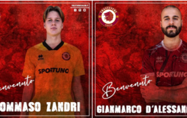 Il Trastevere ufficializza l’arrivo dall’Ischia del portiere Tommaso Zandri e dal Real Monterotondo l’ attaccante Gianmarco D’Alessandris