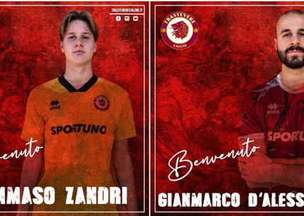 Il Trastevere ufficializza l’arrivo dall’Ischia del portiere Tommaso Zandri e dal Real Monterotondo l’ attaccante Gianmarco D’Alessandris