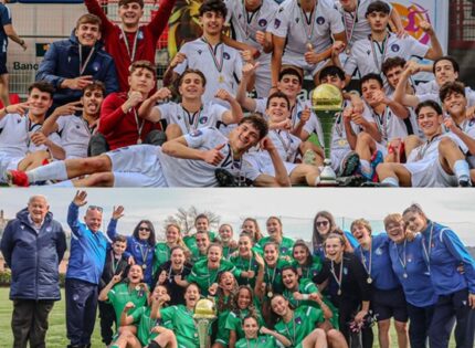 Roma Caput Mundi / Il Calcio è Rosa, storico double per le rappresentative del C.R.Lazio con la vittoria sia dell’ l’Under 19 di mister Ippoliti sia delle ragazze di mister Macidonio