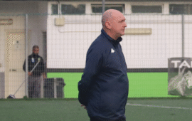 Il direttore tecnico Roberto Babini saluta il Certosa