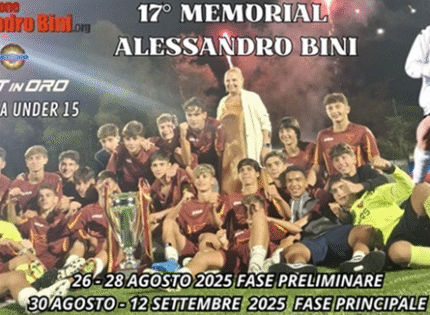 Memorial Alessandro Bini, tutte le novità della XVII Edizione con il calendario completo e le squadre partecipanti