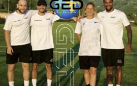 È nata la Ged World Evolution con il DS Alessia Tarani e i calciatori Ficola e i fratelli De Luca