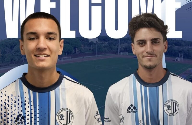 Jacopo Tiberti e Cristian Puggioni sono i primi 2 acquisti under classe 2008 dell’Astrea del DS Iacomini