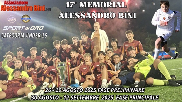 Inizia oggi il XVII Memorial Alessandro Bini con il girone preliminare proprio nel giorno di “Santo Alessandro”