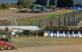 Il “Lino Battista” di Roccasecca avrà il manto in erba sintetica, i lavori proseguono spediti