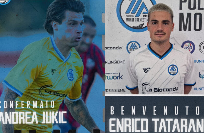 Pol. Monti Prenestini, ora è ufficiale: rinnova Jukic e arriva Tataranno