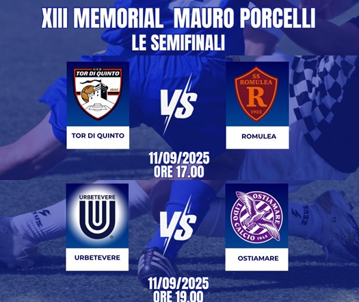 XIII Memorial Mauro Porcelli, oggi dalle 17.00 in campo per le Semifinali