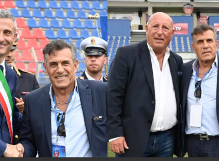 Il taglio del nastro al Comunale di Guidonia con il Presidente Fusano e il Sindaco Lombardo, alle 18.30 la partita con il Rimini