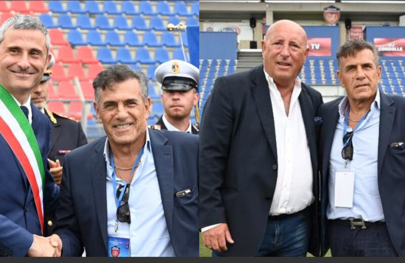 Il taglio del nastro al Comunale di Guidonia con il Presidente Fusano e il Sindaco Lombardo, alle 18.30 la partita con il Rimini