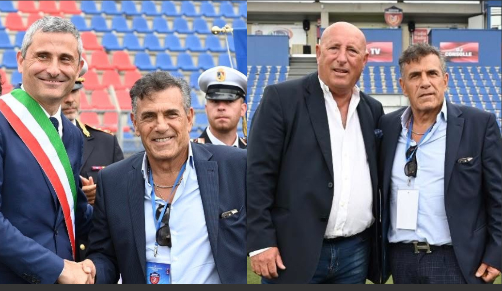 Il taglio del nastro al Comunale di Guidonia con il Presidente Fusano e il Sindaco Lombardo, alle 18.30 la partita con il Rimini