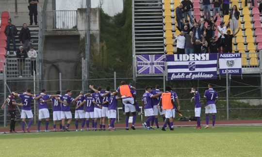 Ostiamare: tris alla Recanatese e allungo in vetta da imbattuti