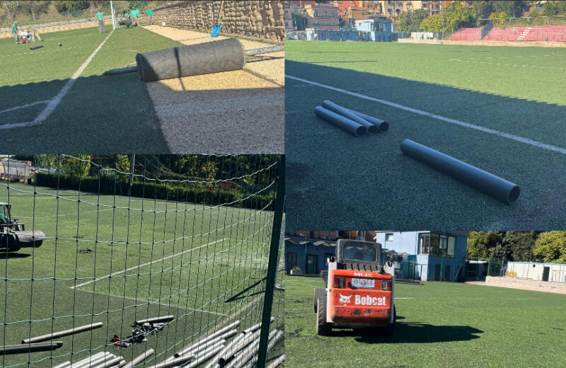 Montespaccato, partiti ufficialmente i lavori per il nuovo manto al Don Pino Puglisi