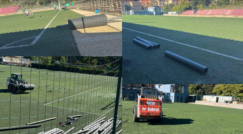 Montespaccato, partiti ufficialmente i lavori per il nuovo manto al Don Pino Puglisi