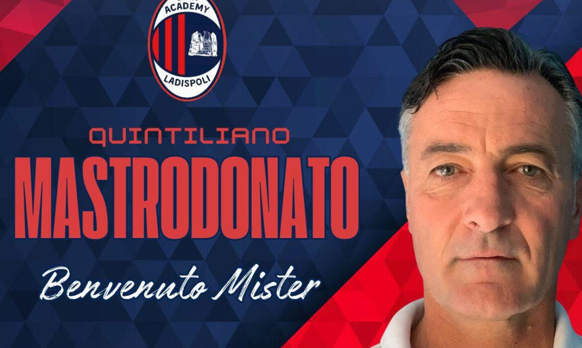Come anticipato ieri Mastrodonato è il nuovo allenatore dell’Academy Ladispoli