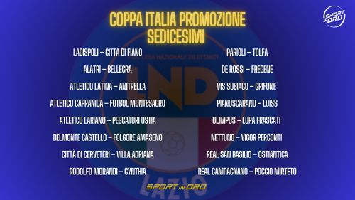 Promozione: i risultati dei sedicesimi di andata di Coppa Italia