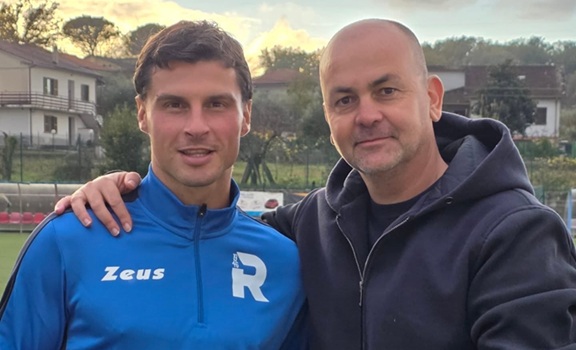 Roccasecca, ecco Andrea Jukic che ritrova mister Sandro Grossi suo allenatore ai tempi dell’ Isola Liri