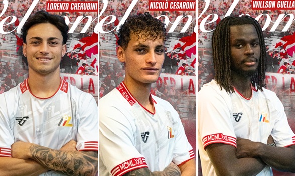 Tris di acquisti per la Lodigiani: ufficiali Cherubini, Cesaroni e Guella