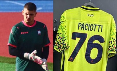 Il portiere Giacomo Paciotti, ex campione regionale U19 con la Lodigiani ha esordito ieri in Serie C con la maglia del Crotone