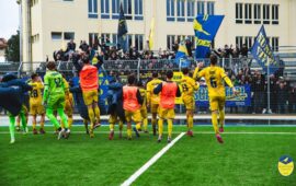 Real Monterotondo beffato nel finale, il gol di Molinaro regala l’ennesima vittoria alla capolista Scafatese