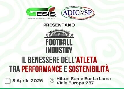 Gesis Italia e Adicosp organizzano mercoledì 8 aprile all’Hilton Roma Eur l’evento “Il benessere dell’atleta tra performance, sostenibilità e innovazione”